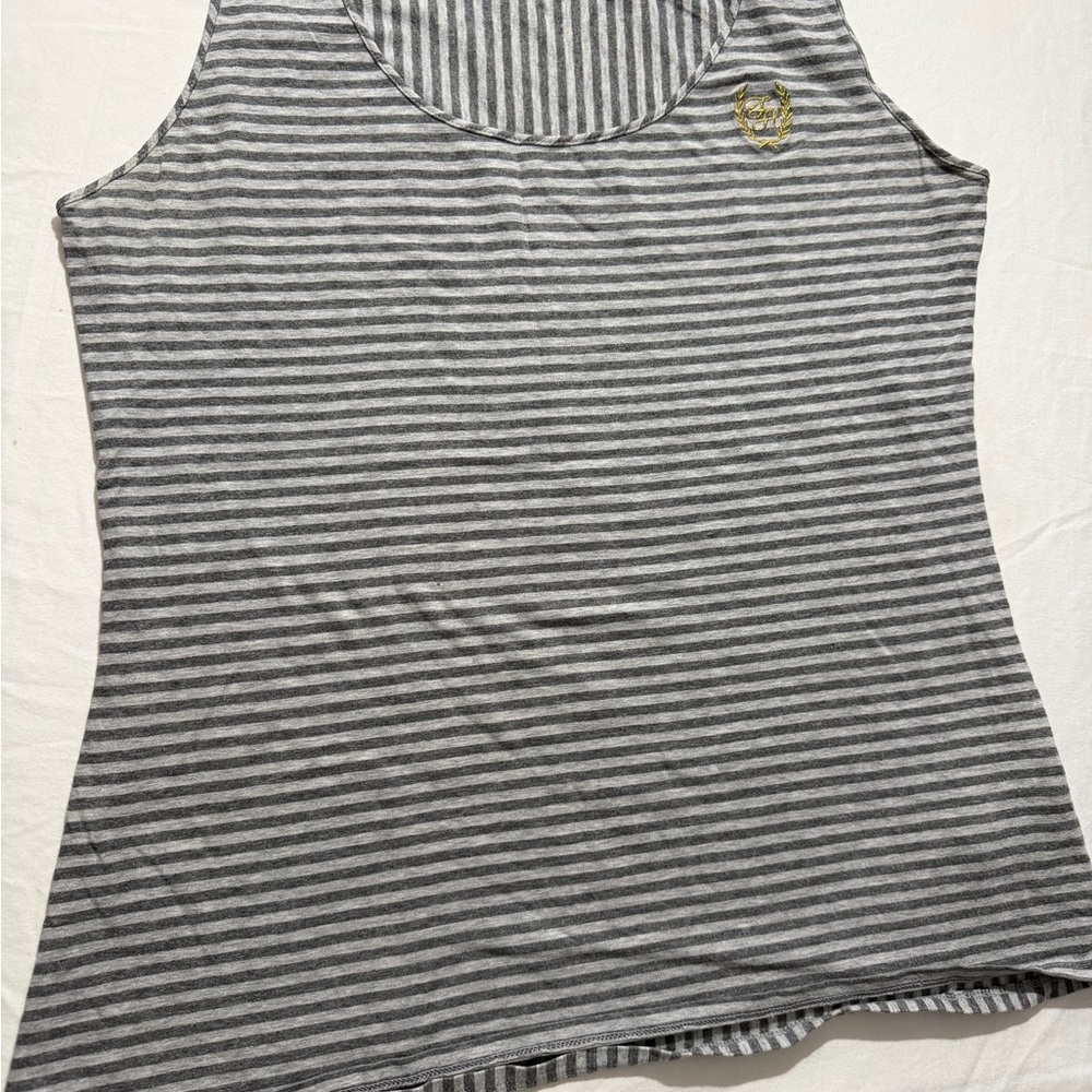 Tommy Hilfiger Striped Tank Top in Gray and White